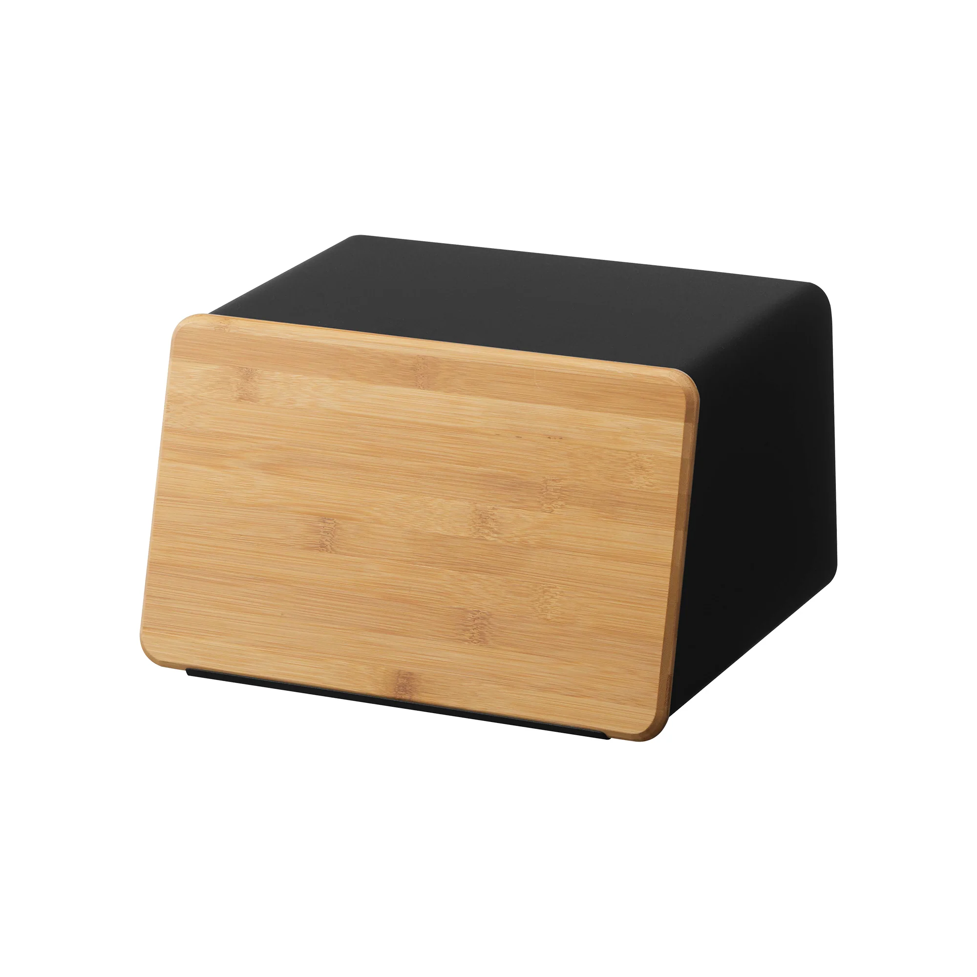Bread Box with Cutting Board Lid - Steel + Wood - Image 18
