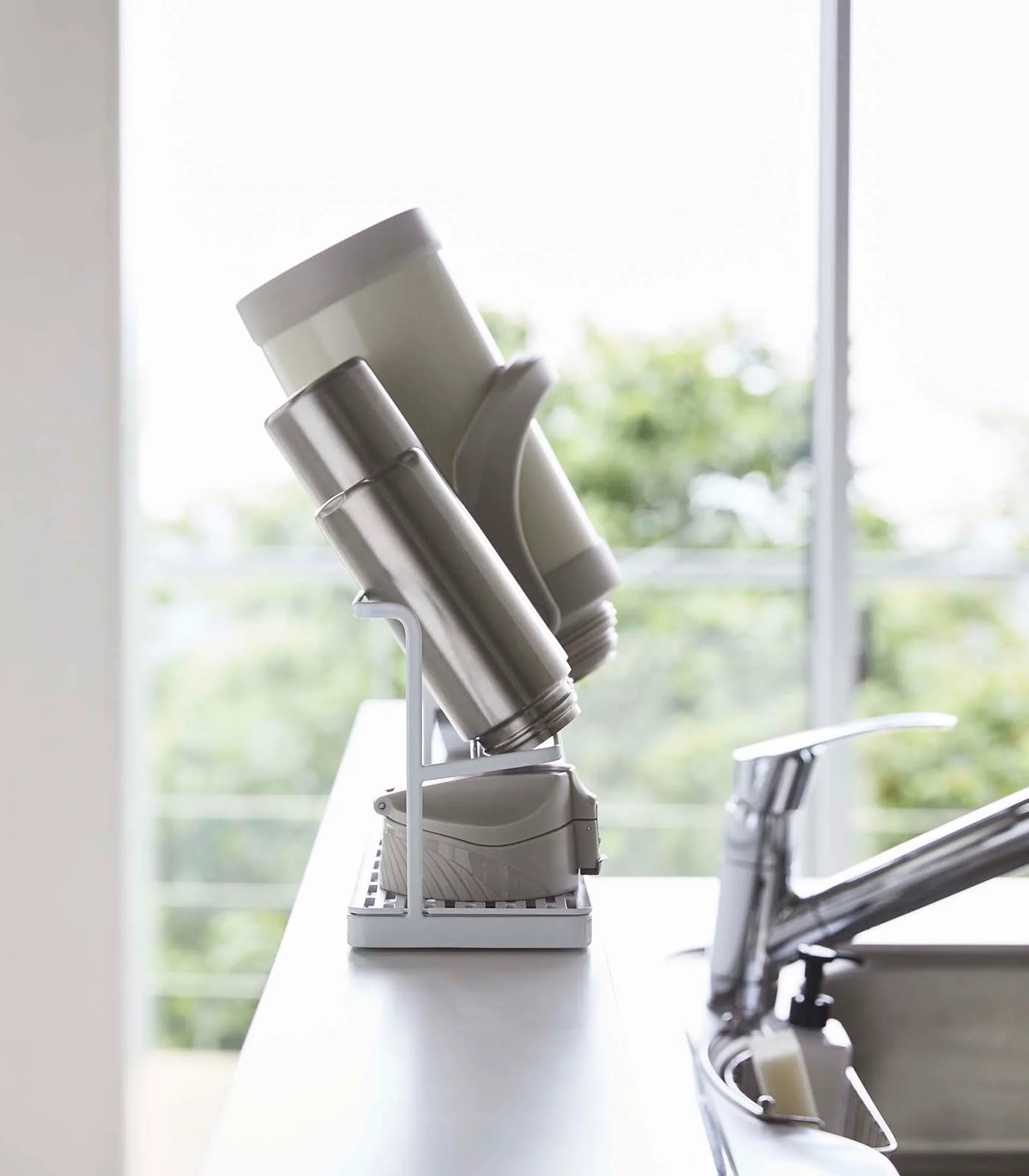 Countertop Bottle Drying Rack - Steel - Image 3