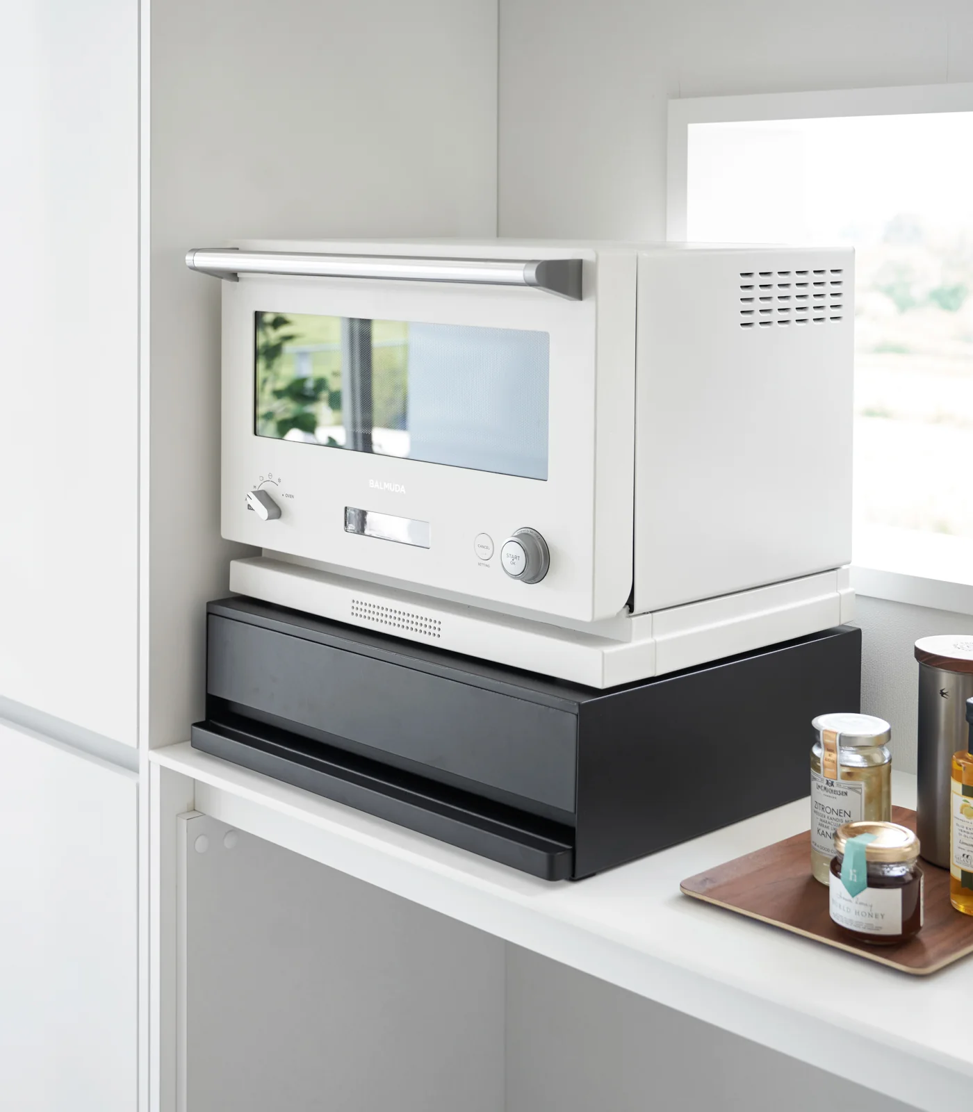 Countertop Drawer with Pull-Out Shelf - Steel - Image 14