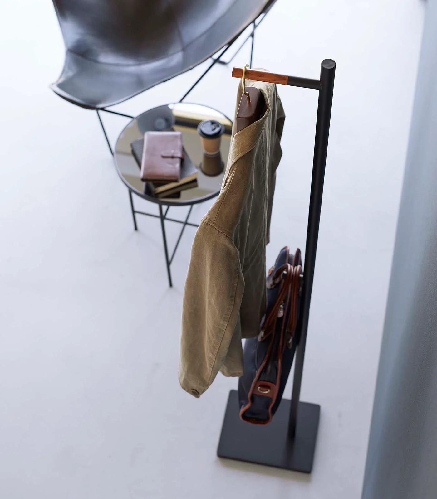 Coat Rack (63.98" H) - Steel + Wood - Image 10
