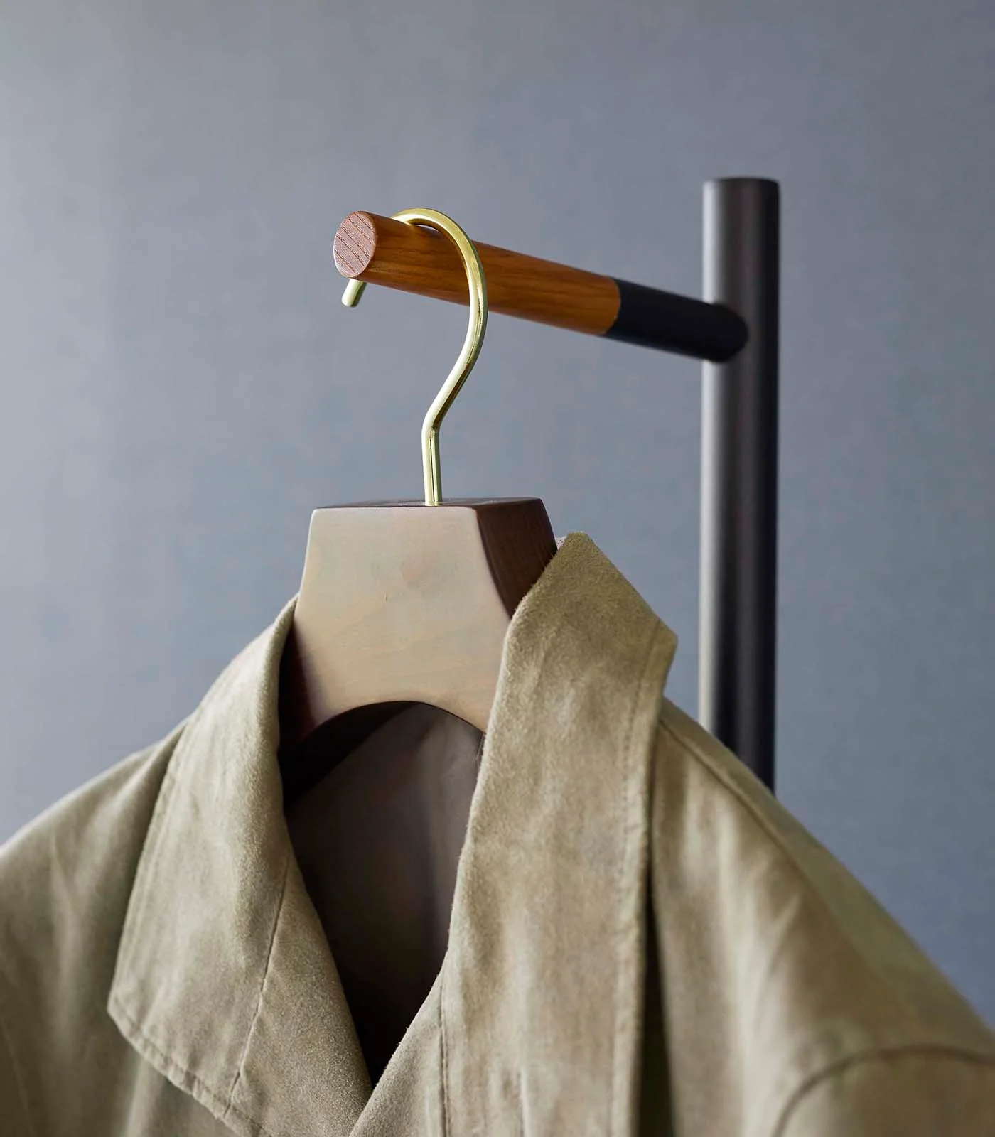 Coat Rack (63.98" H) - Steel + Wood - Image 12
