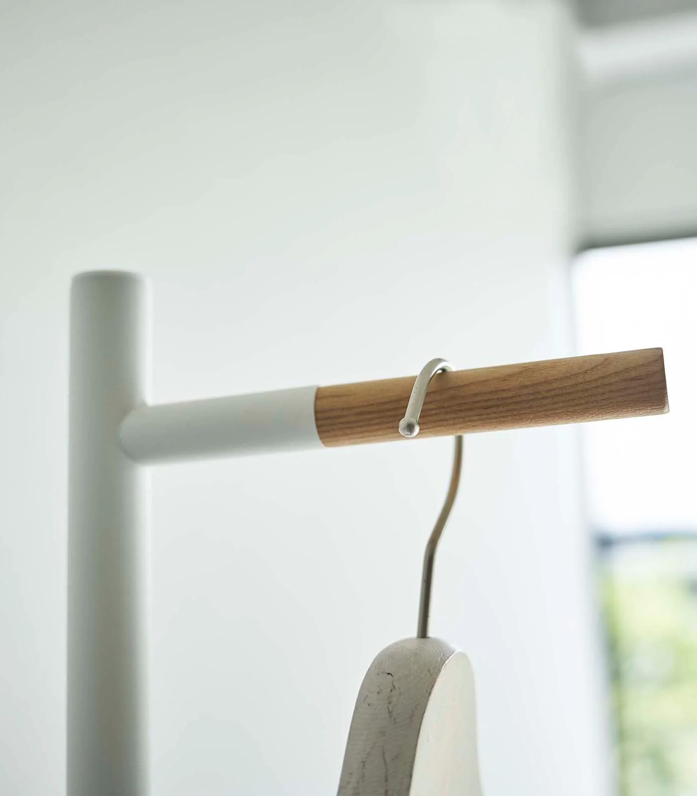 Coat Rack (63.98" H) - Steel + Wood - Image 3