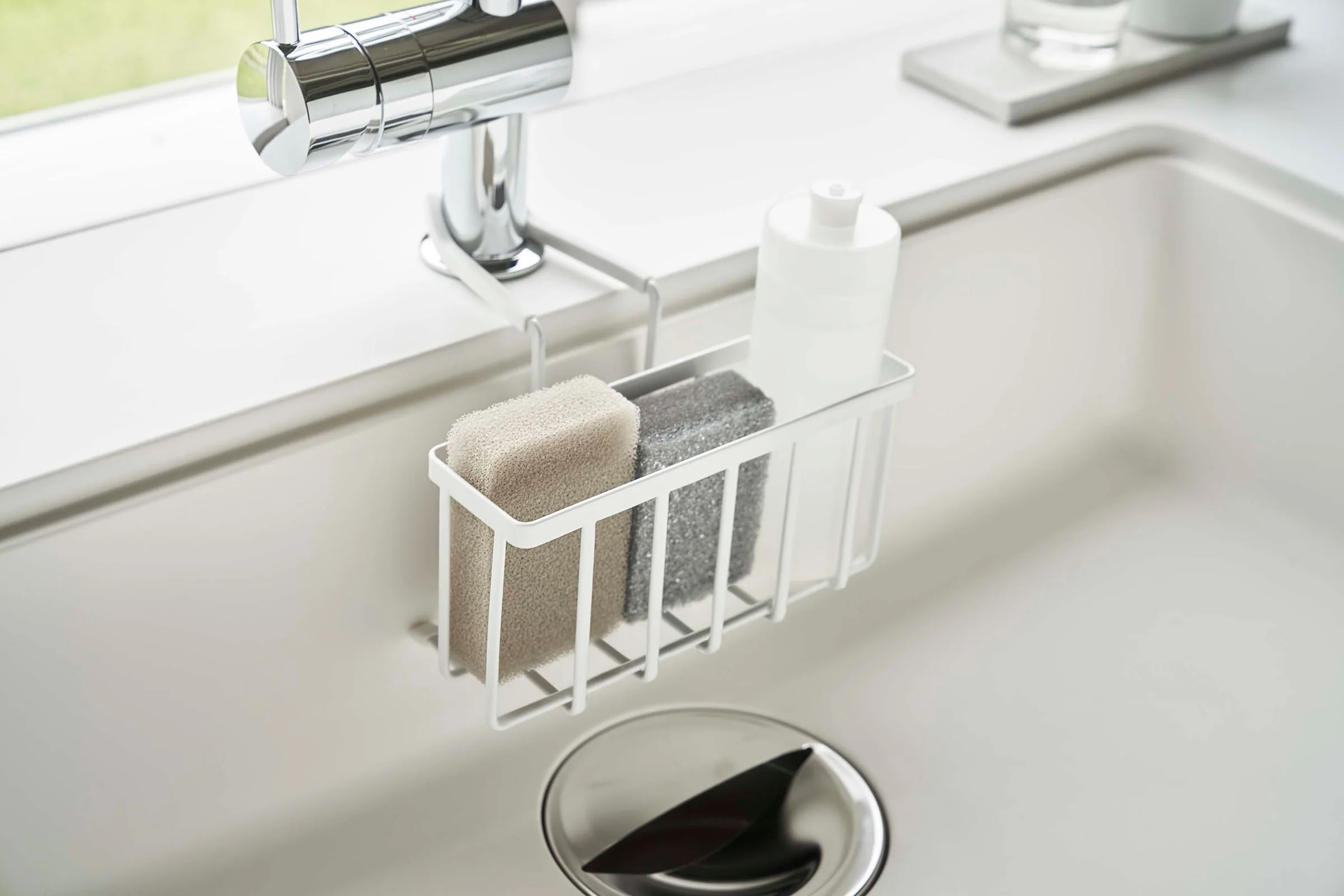 Faucet-Hanging Sponge Caddy - Steel - Image 7
