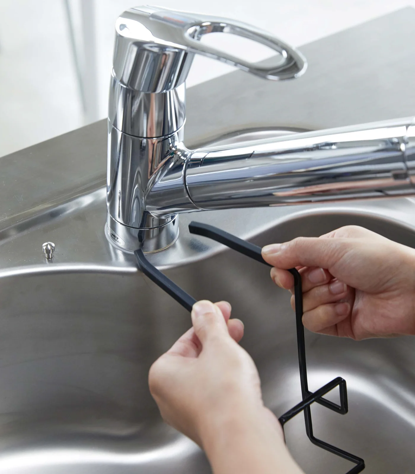 Faucet-Hanging Sponge Holder - Double - Steel - Image 6