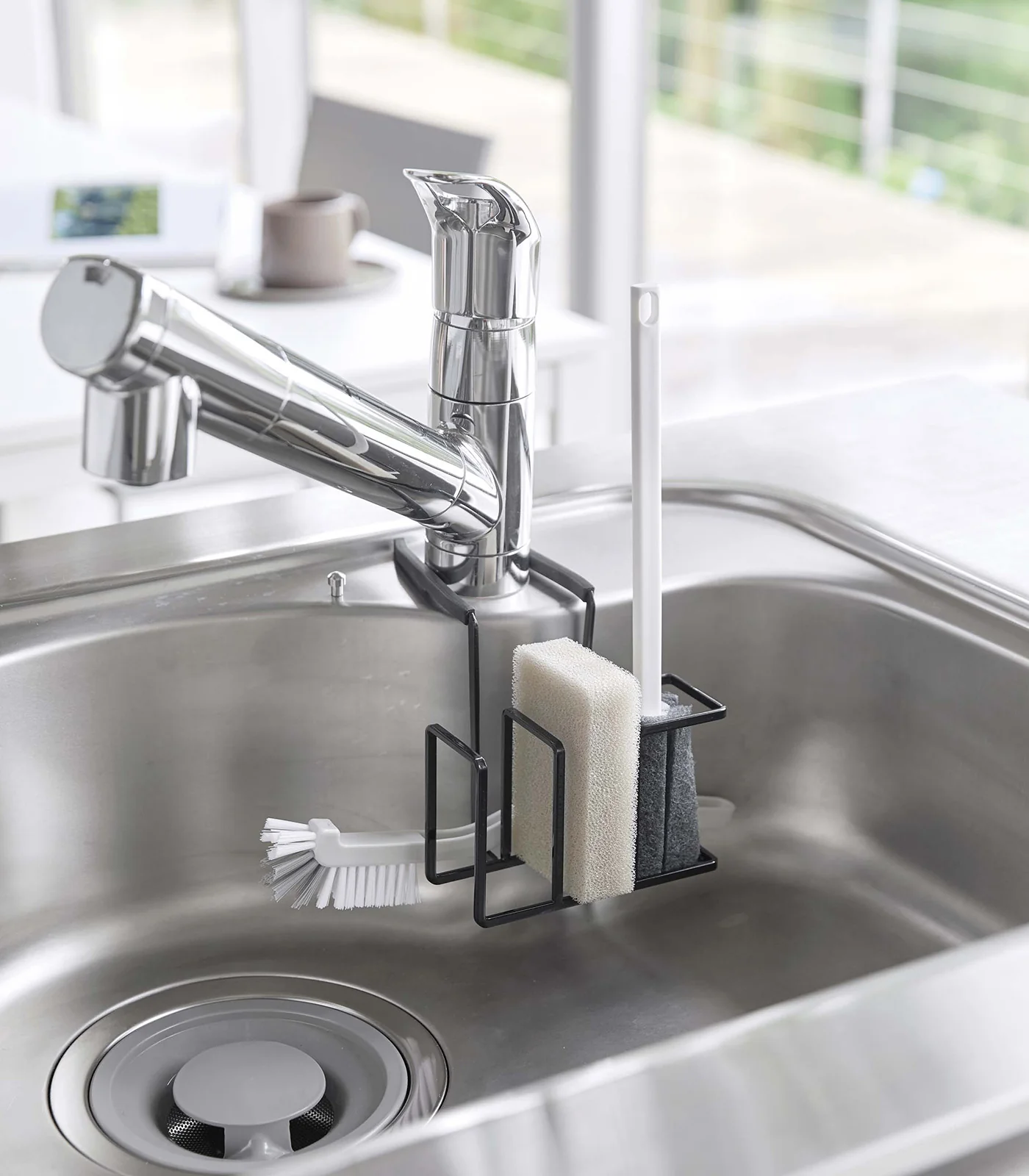Faucet-Hanging Sponge & Brush Holder - Steel - Image 10