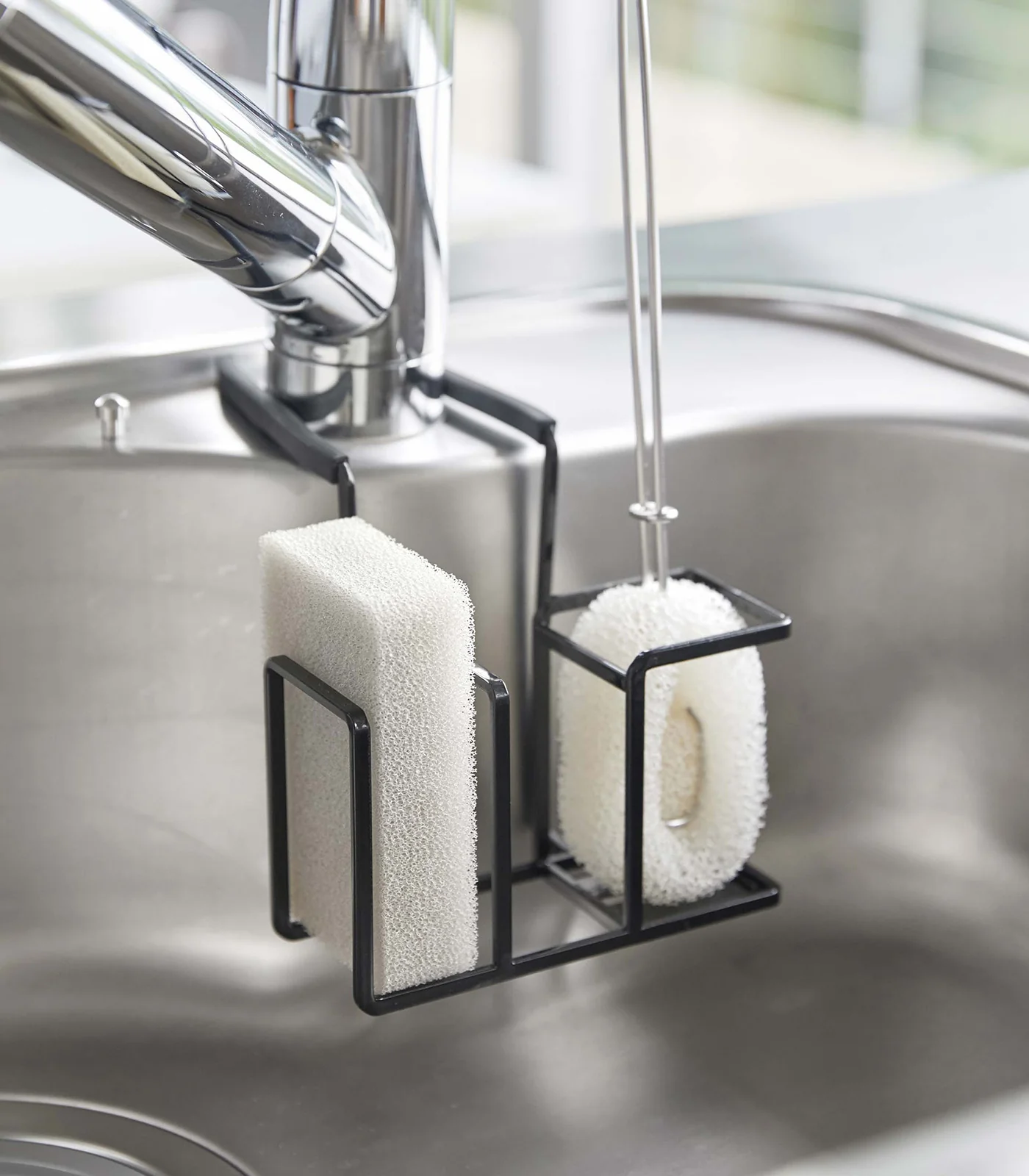 Faucet-Hanging Sponge & Brush Holder - Steel - Image 14