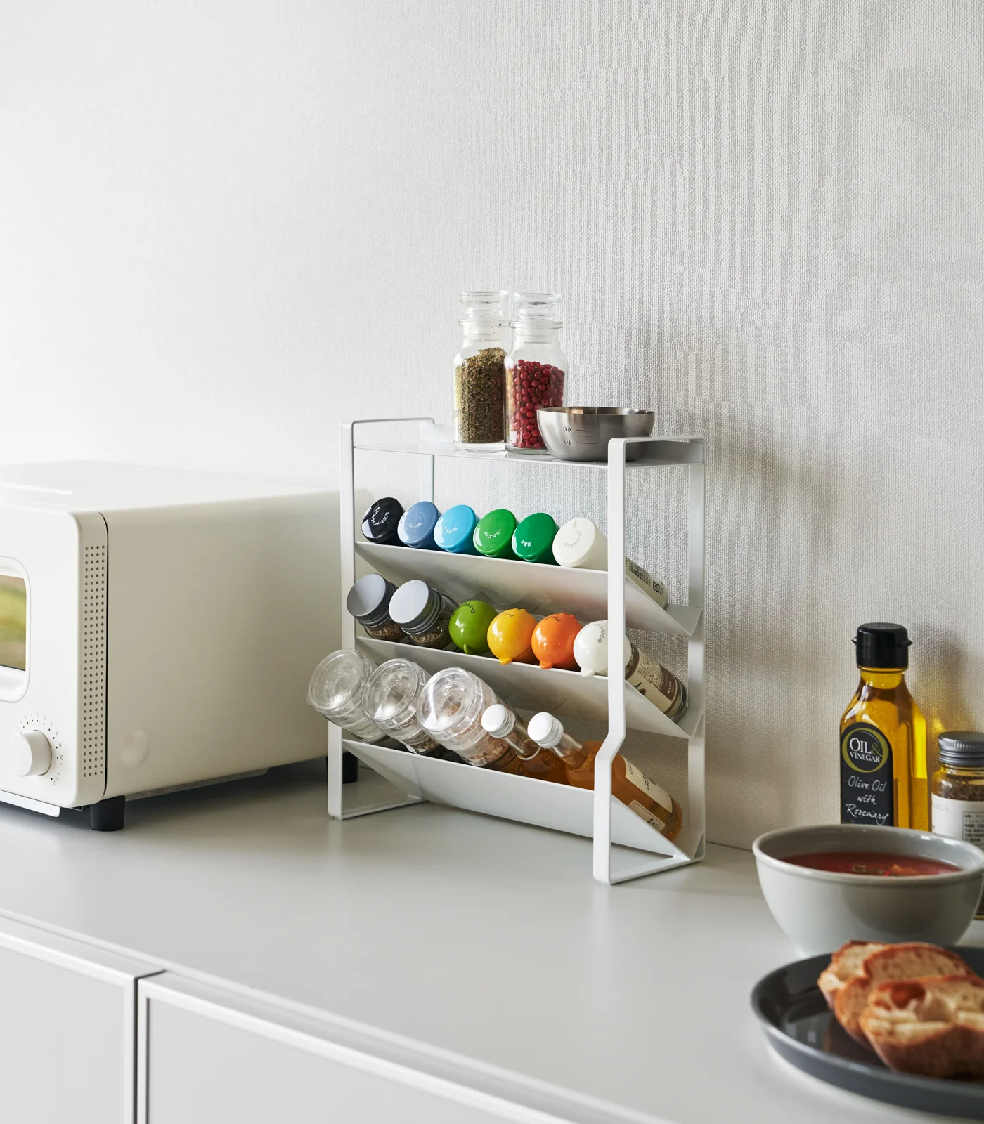 Four-Tier Slim Spice Rack - Steel - Image 2