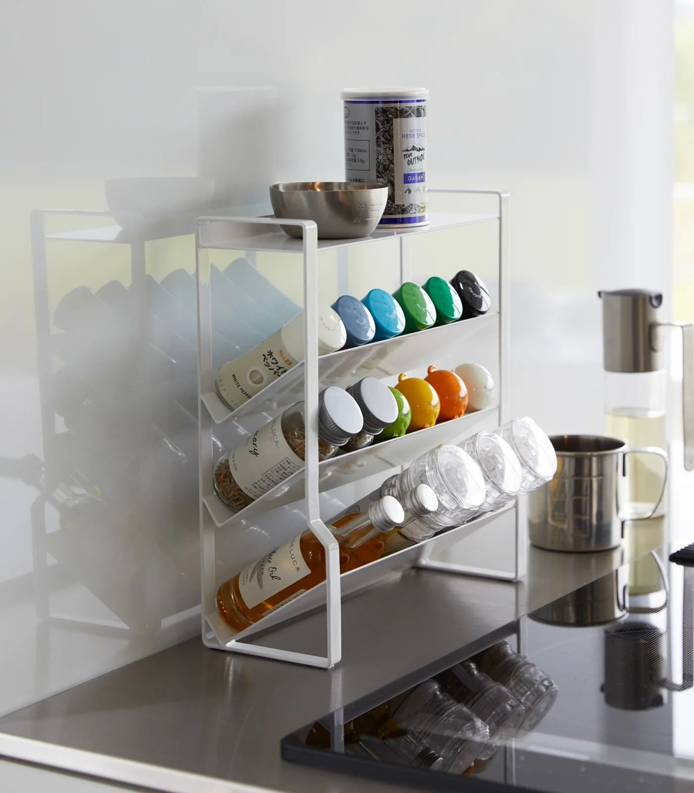 Four-Tier Slim Spice Rack - Steel - Image 3