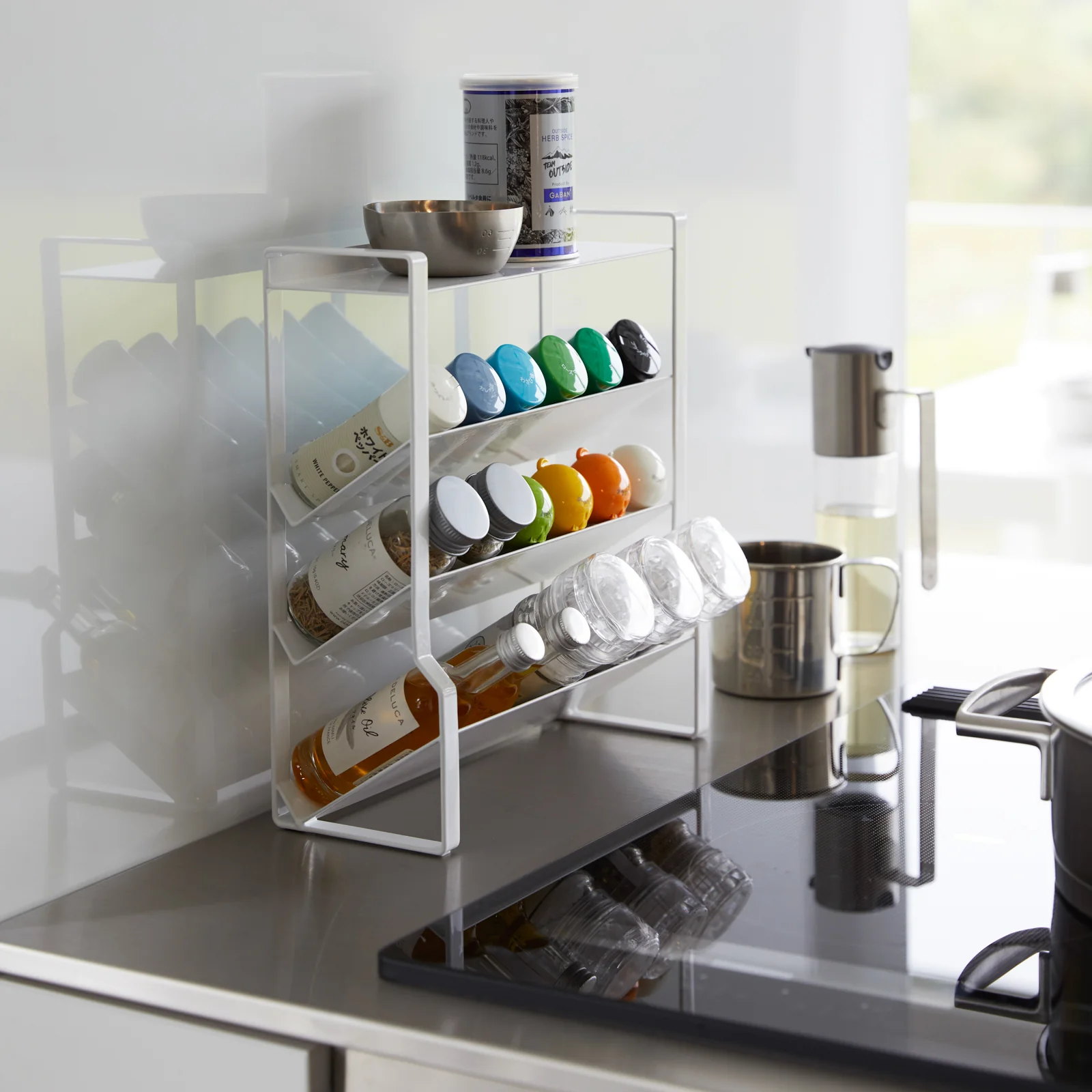 Four-Tier Slim Spice Rack - Steel - Image 7
