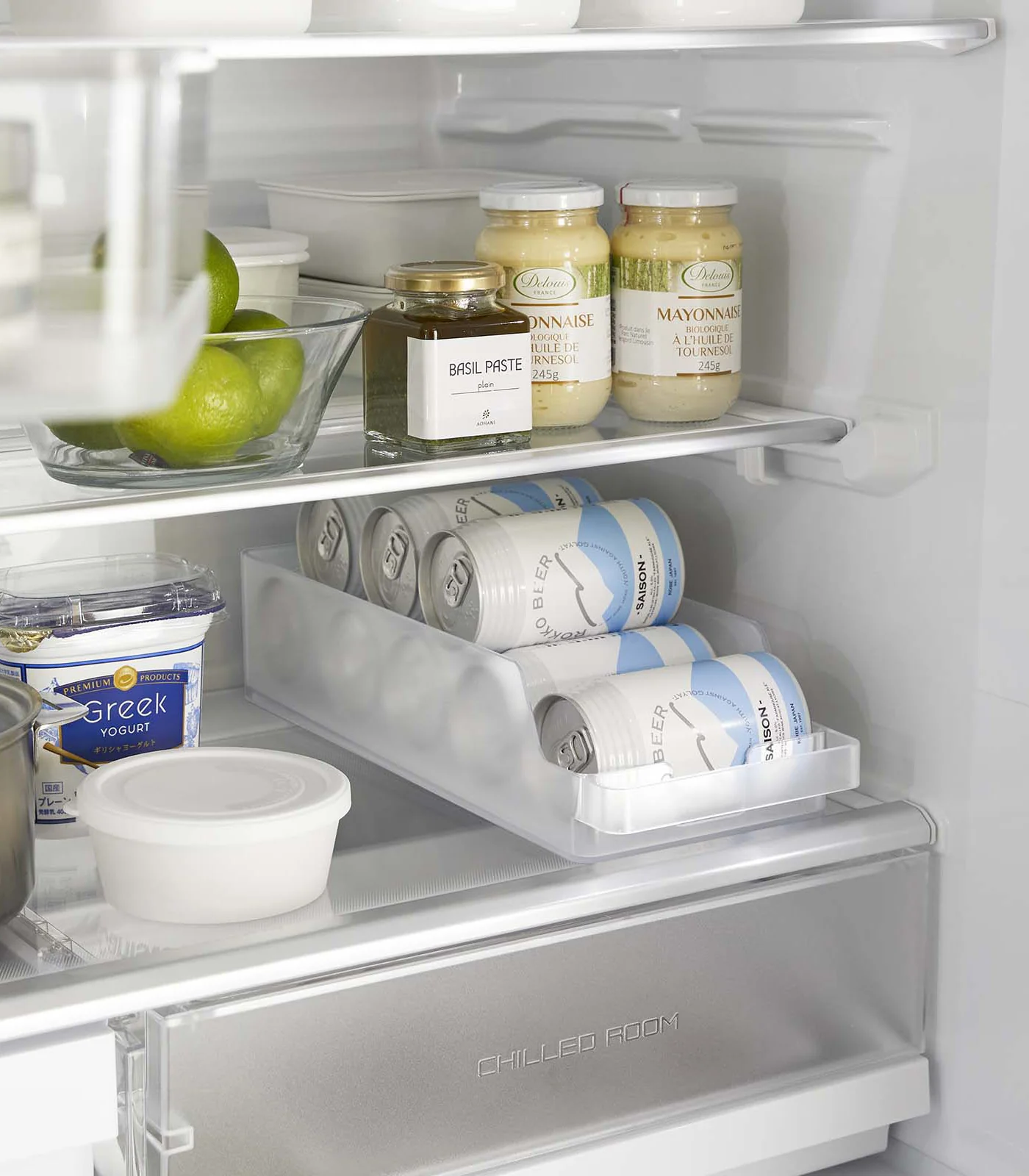 Refrigerator Organizer Bin - Cans