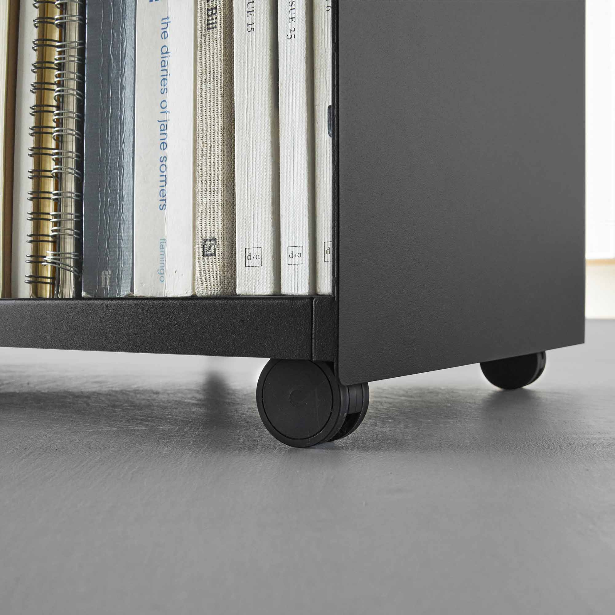 Mobile Hideaway Storage Cart (23" H) - Steel + Wood - Image 13