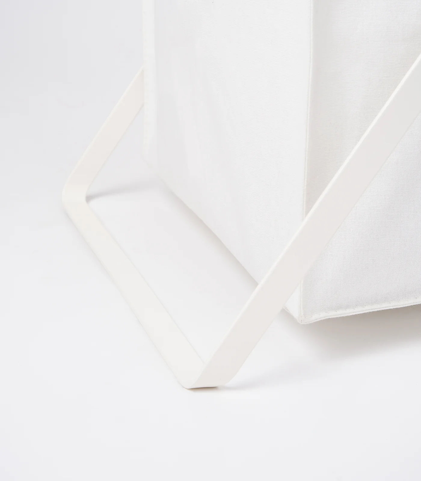 Laundry Hamper with Cotton Liner - Two Sizes - Steel + Cotton - Image 10