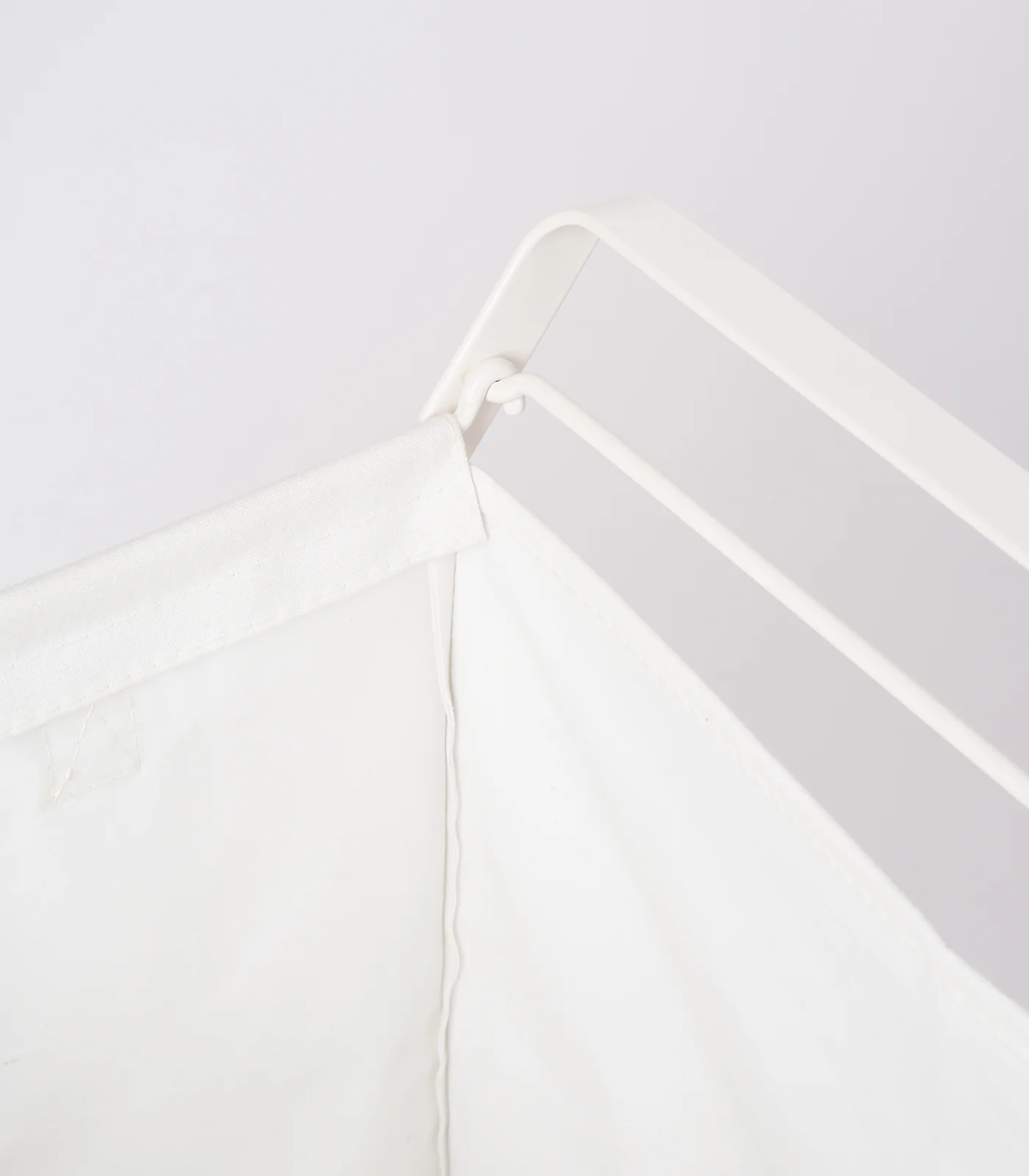 Laundry Hamper with Cotton Liner - Two Sizes - Steel + Cotton - Image 11