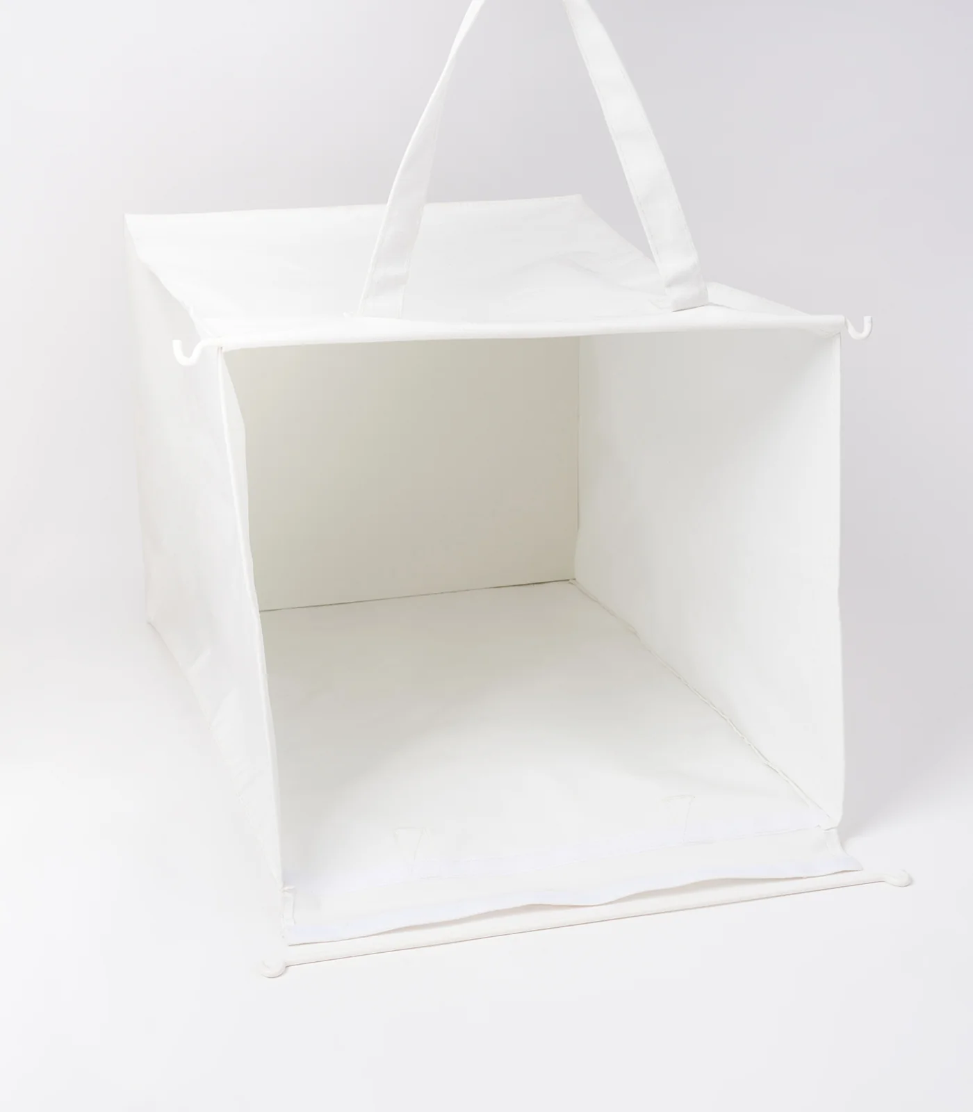 Laundry Hamper with Cotton Liner - Two Sizes - Steel + Cotton - Image 12