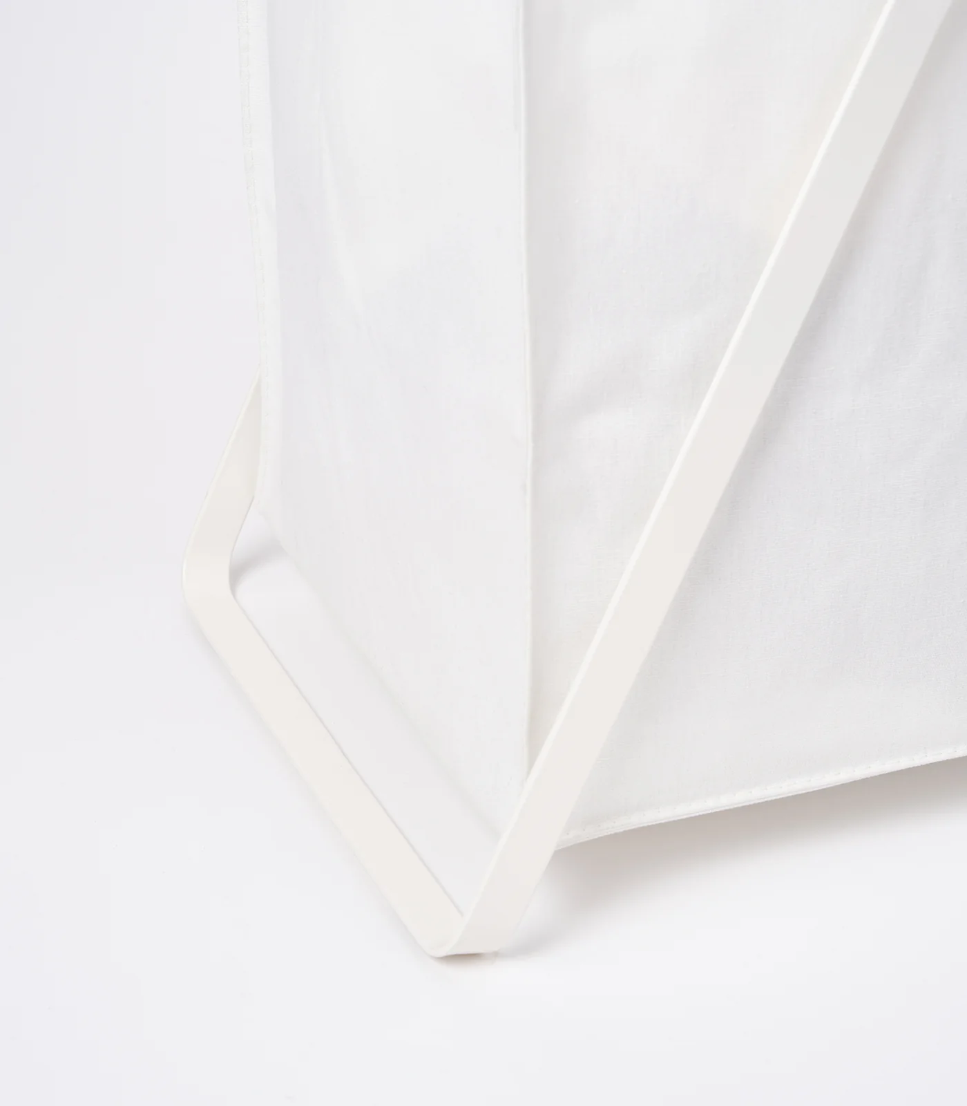 Laundry Hamper with Cotton Liner - Two Sizes - Steel + Cotton - Image 4