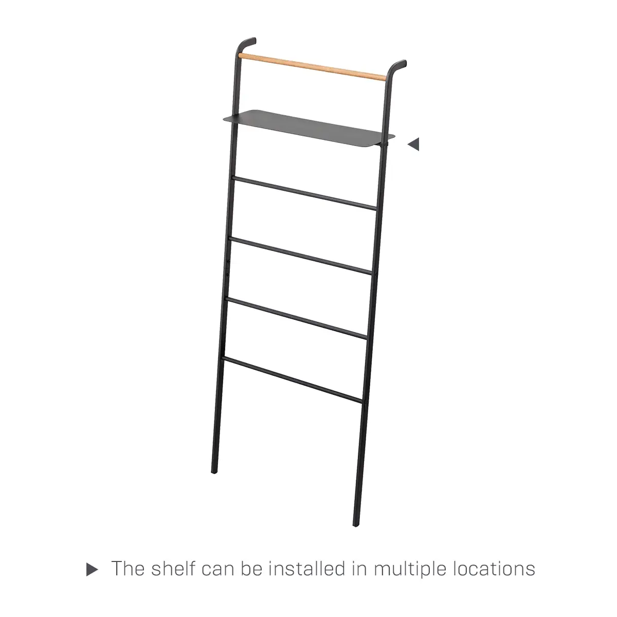 Leaning Storage Ladder With Shelf (63" H) - Steel - Image 10