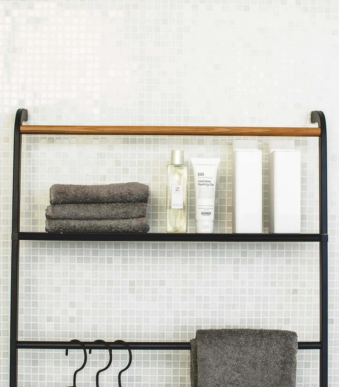 Leaning Storage Ladder With Shelf (63" H) - Steel - Image 15