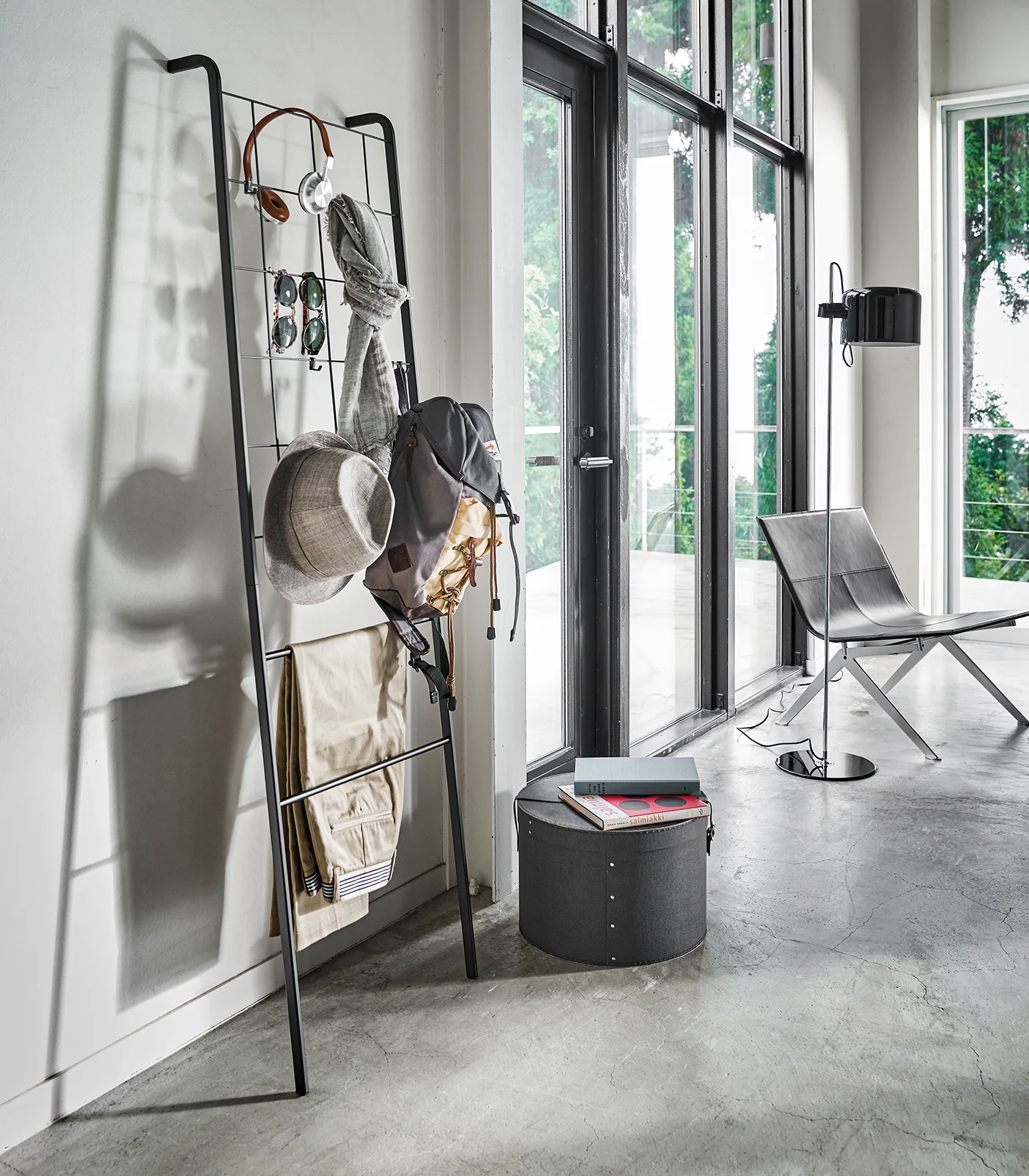 Leaning Ladder with Grid Panel (63" H) - Steel - Image 7