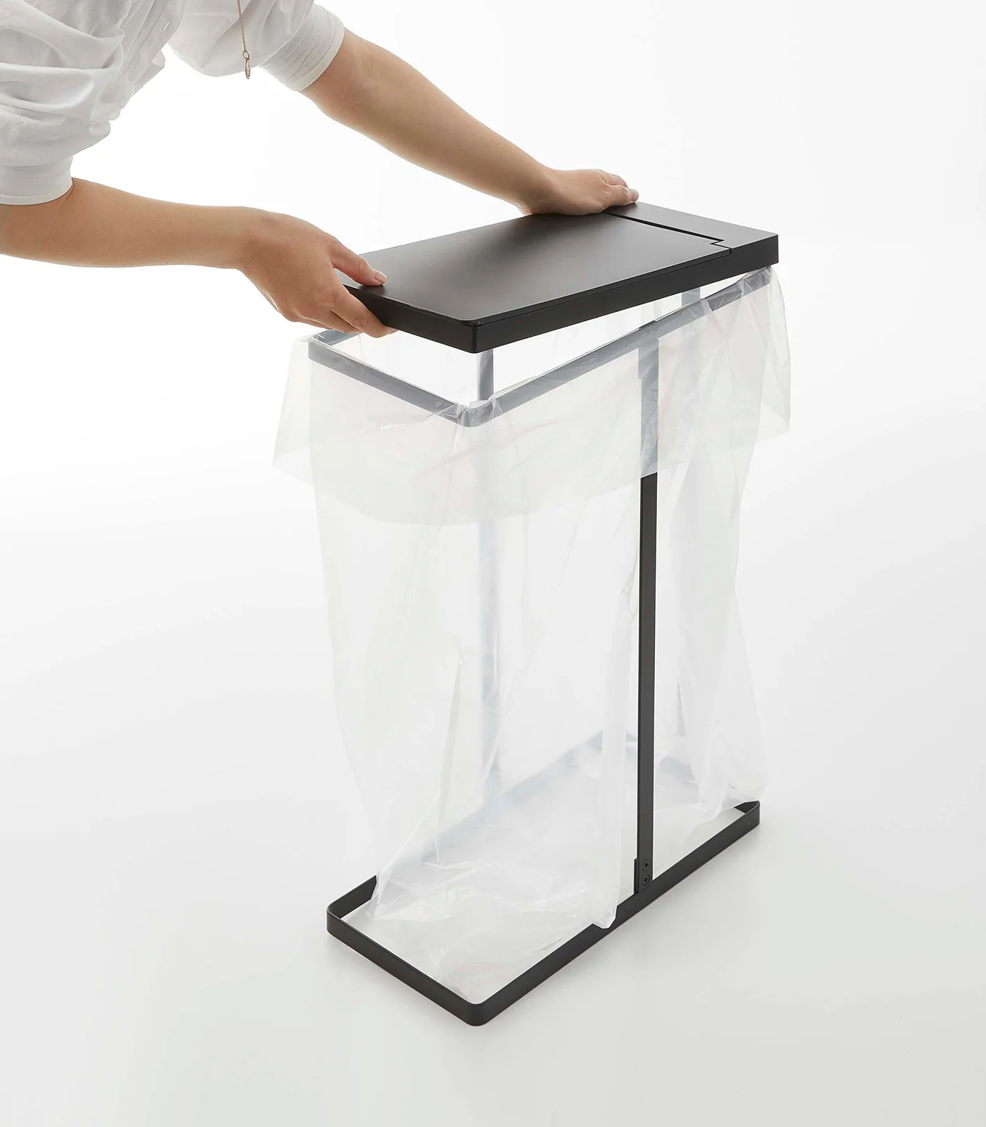 Lidded Garbage Bag Holder - Steel - Image 15
