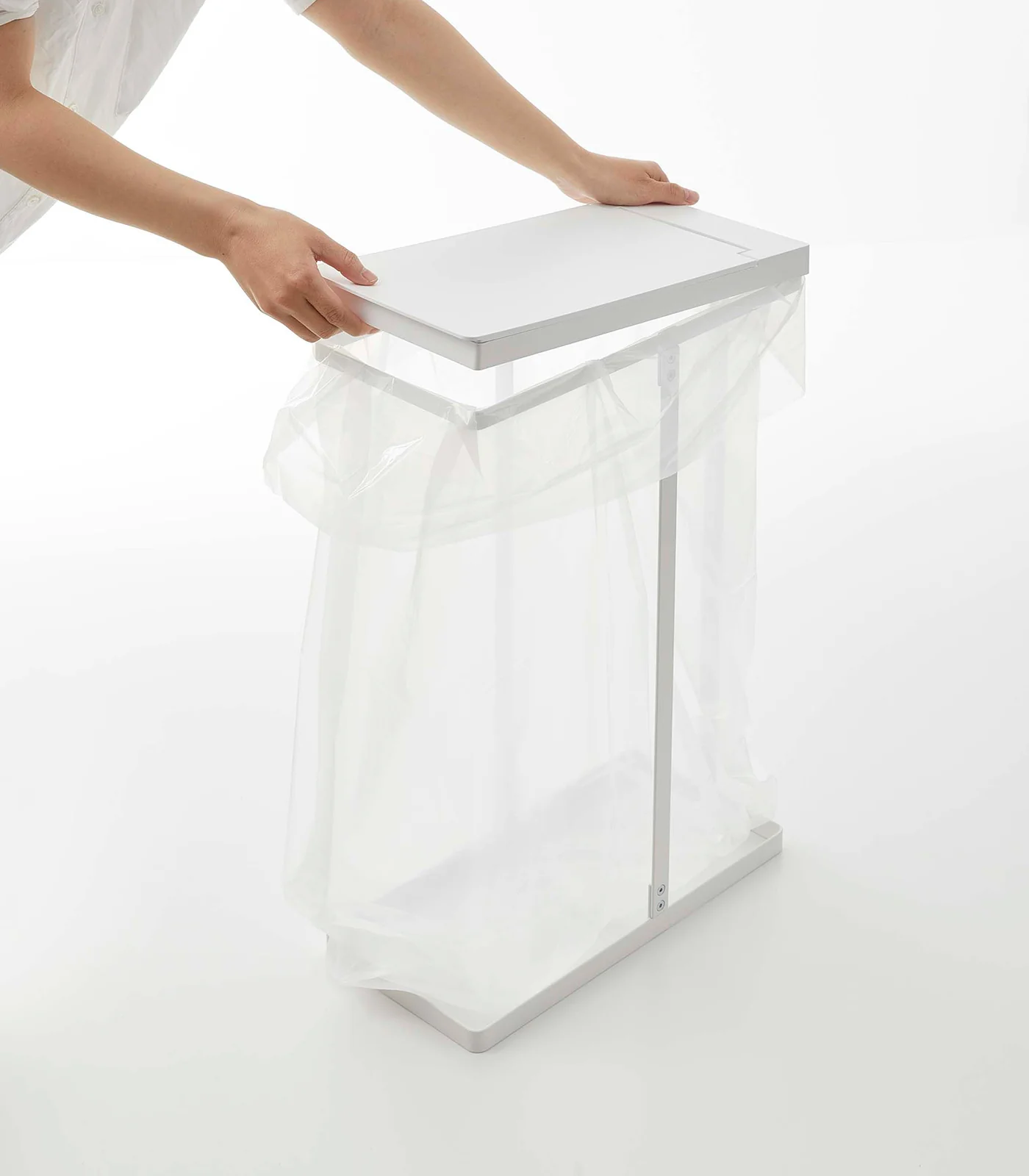 Lidded Garbage Bag Holder - Steel - Image 7