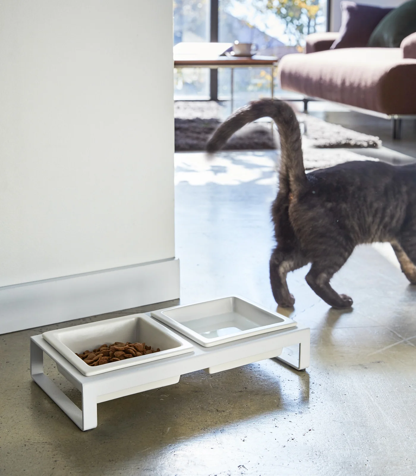 Pet Food Bowl - Steel + Ceramic - Image 3