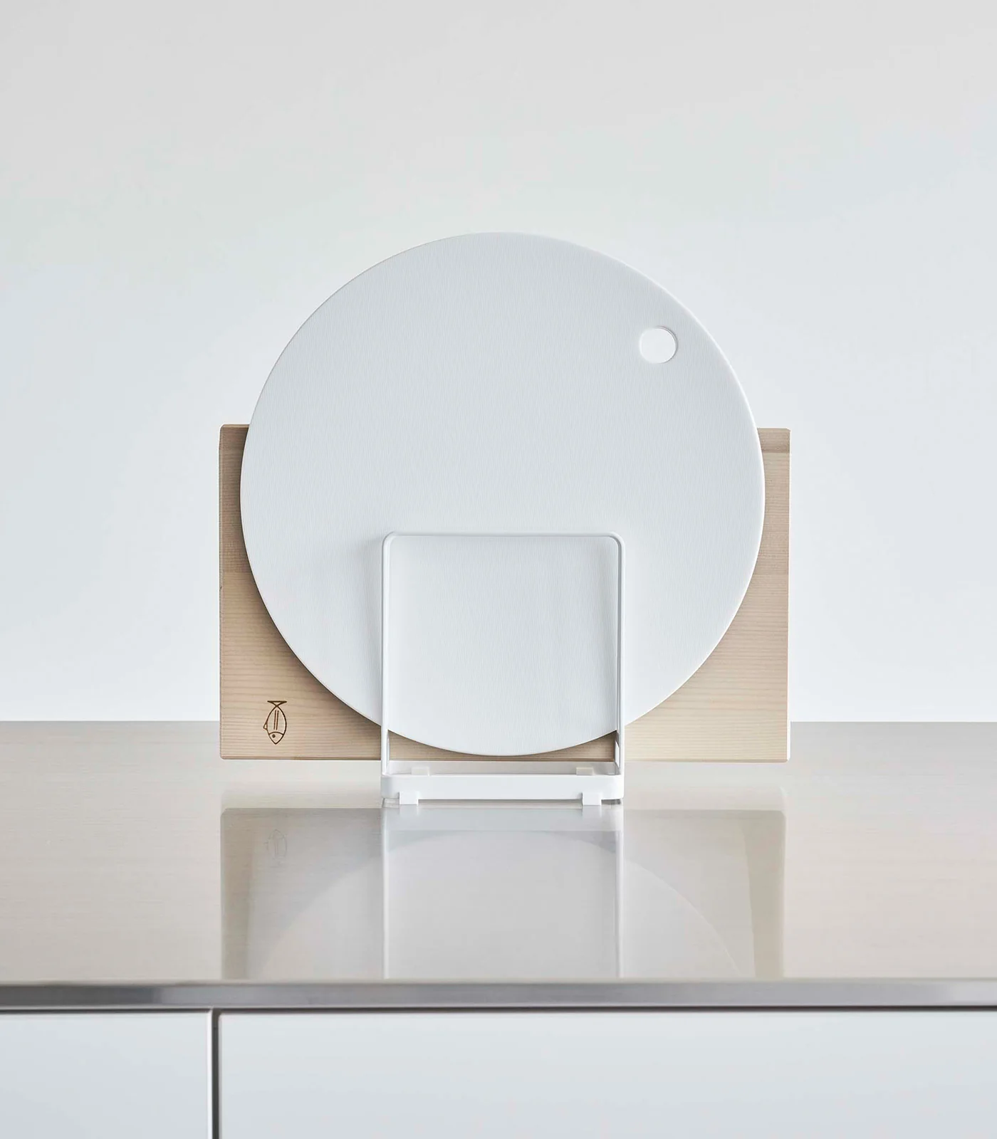 Round Cutting Board Stand - Steel - Image 4