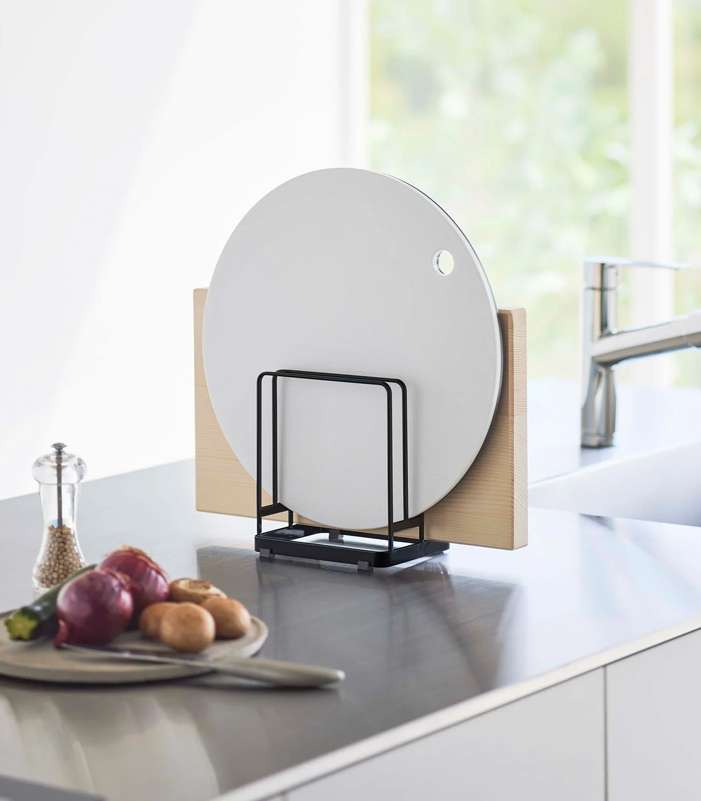 Round Cutting Board Stand - Steel - Image 9