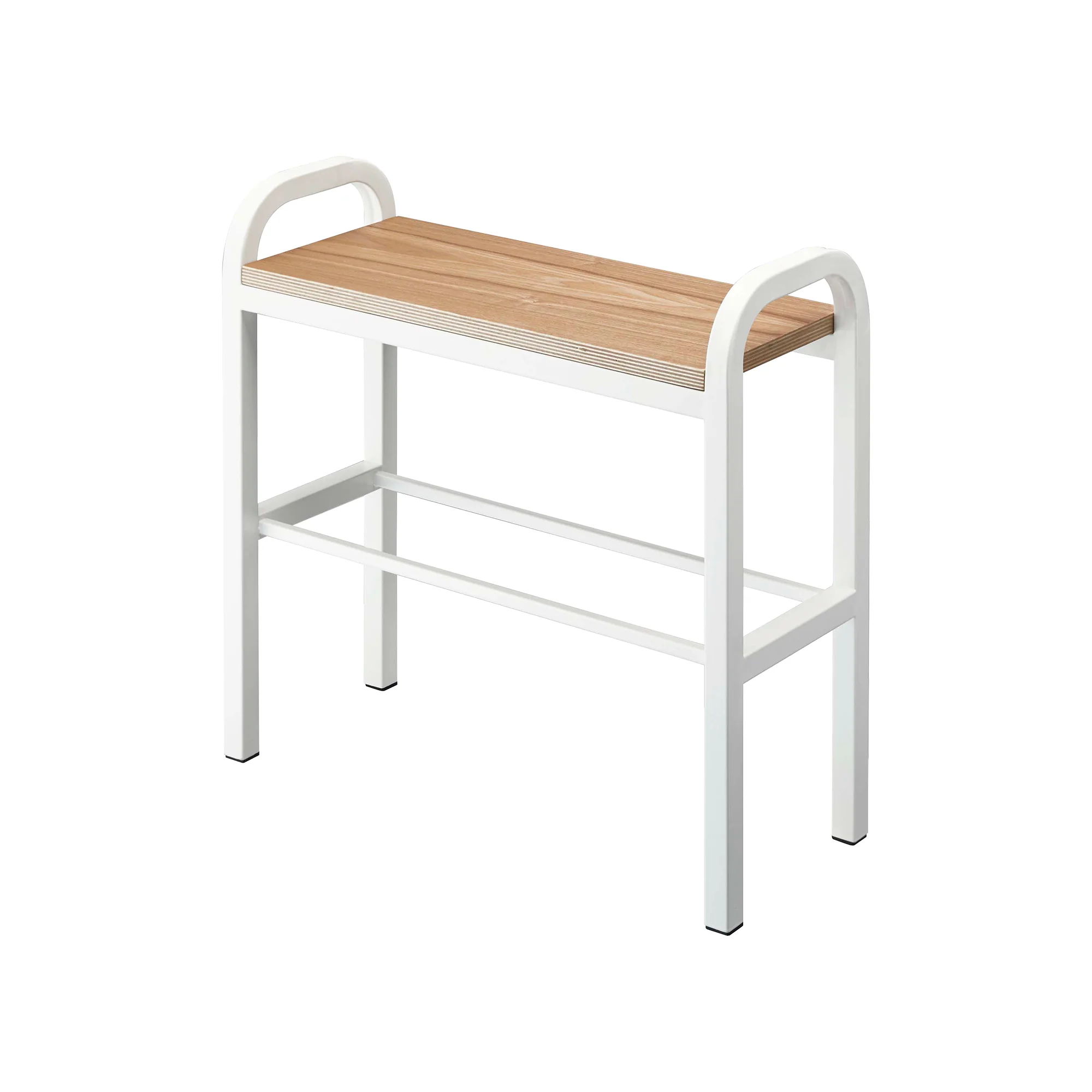 Shoe Organizer & Bench (18" H) - Steel + Wood - Image 8