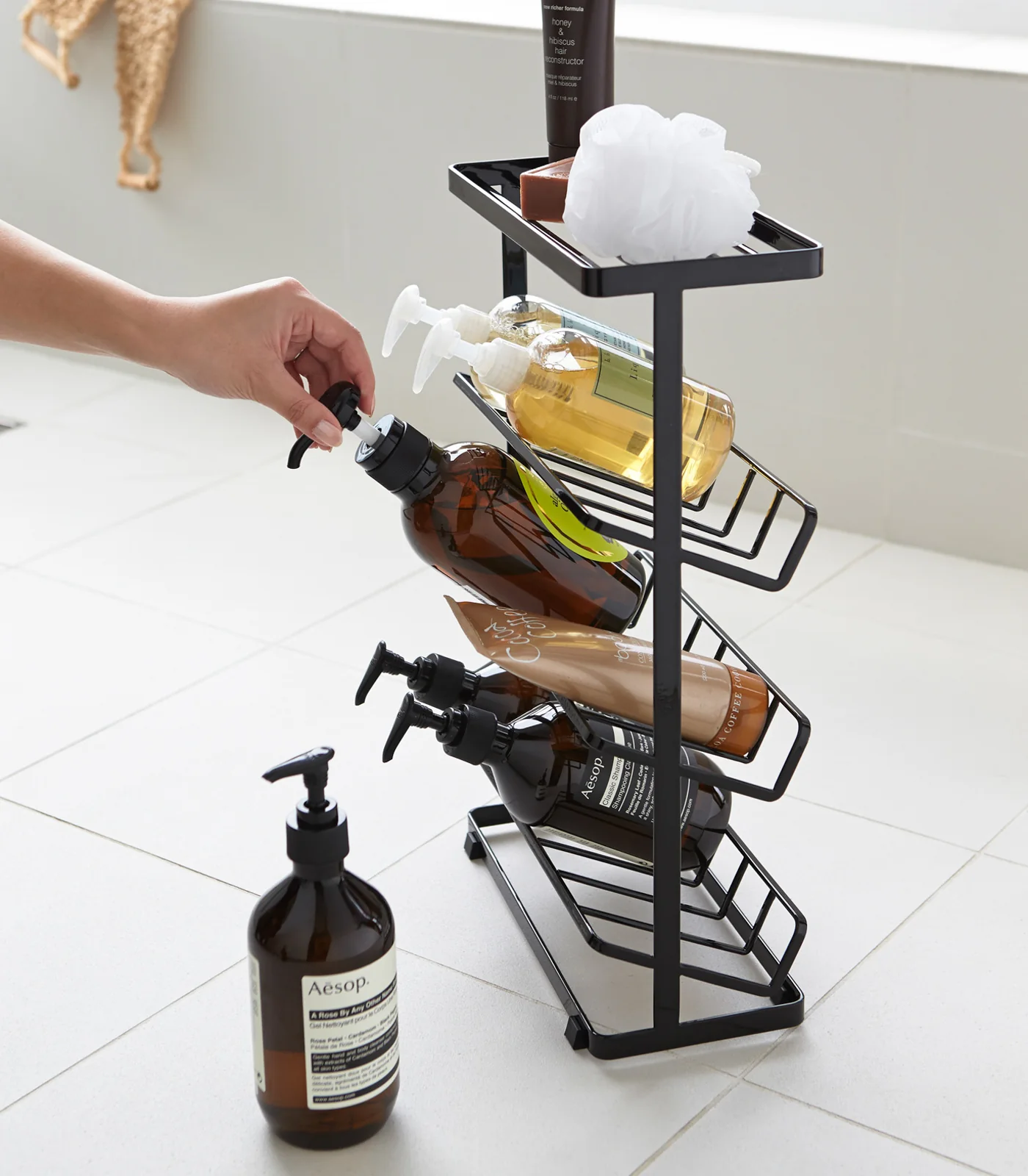 Four-Tier Shower Caddy (17" H)  - Steel - Image 9