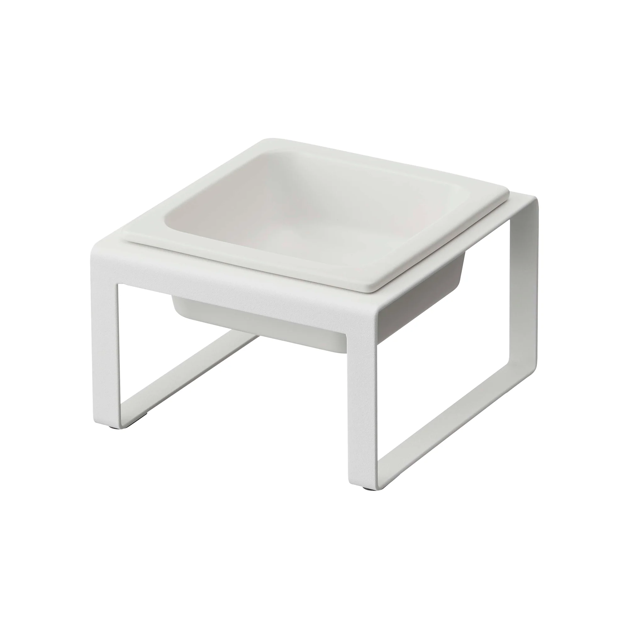 Single Pet Food Bowl - Tall - Steel + Ceramic - Image 6