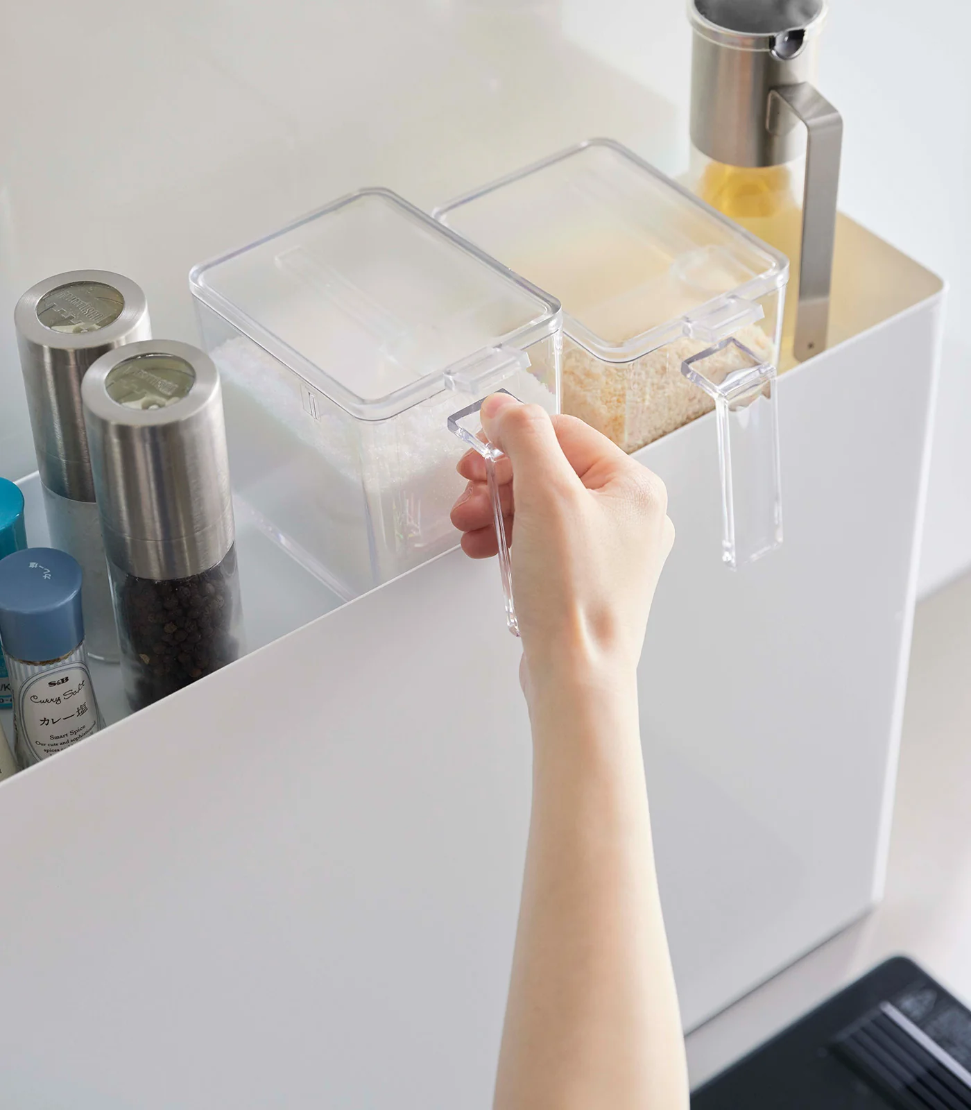 Sliding Drawer Seasoning Rack - Steel - Image 4