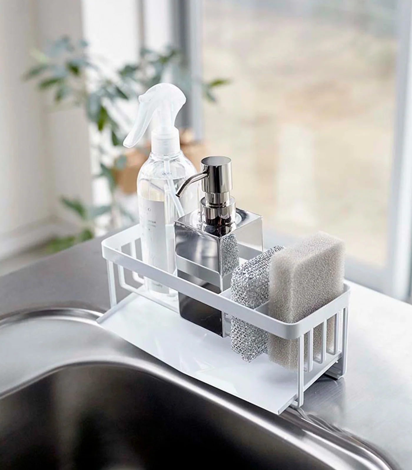 Sponge & Bottle Holder - Steel - Image 3