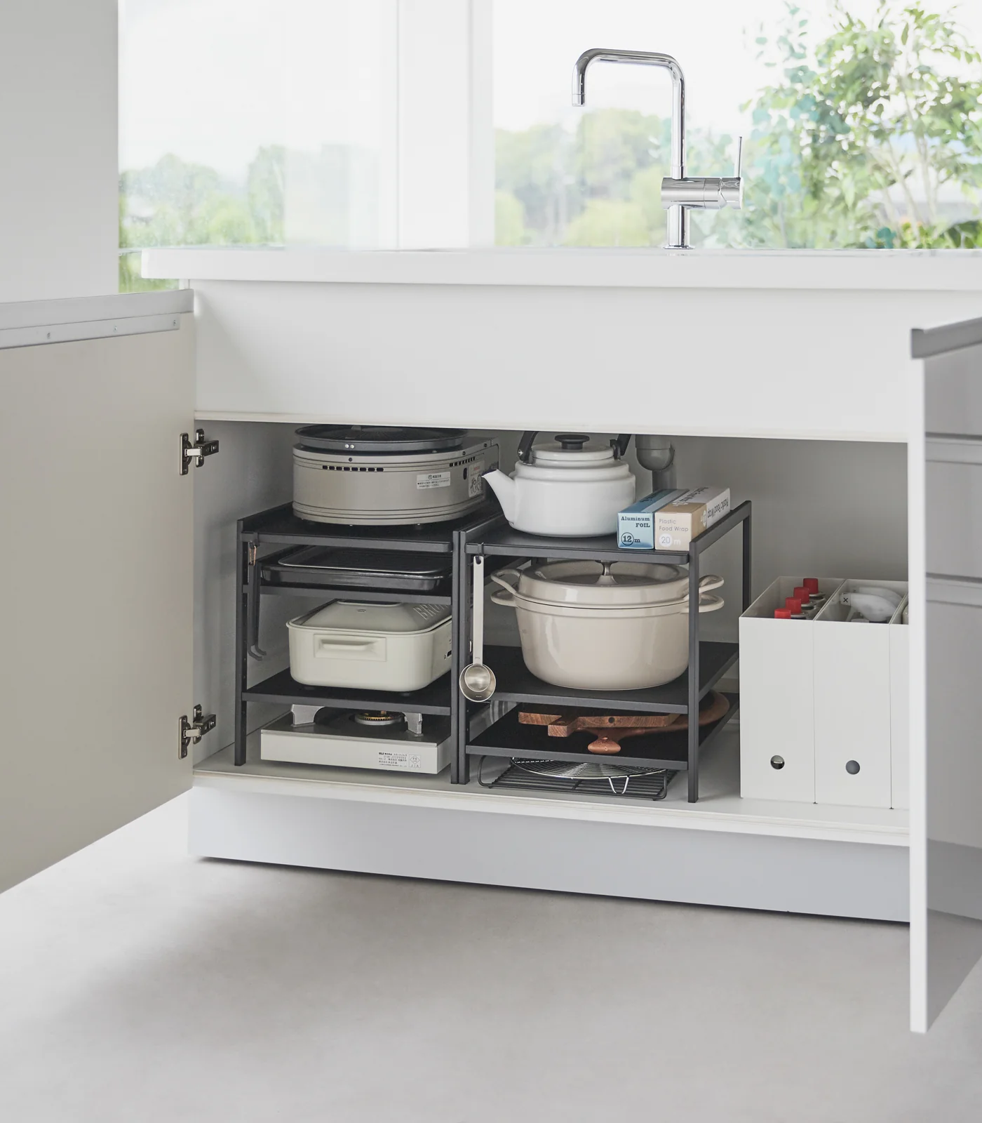 Three-Tier Cabinet Storage Rack (14" H) - Steel - Image 12