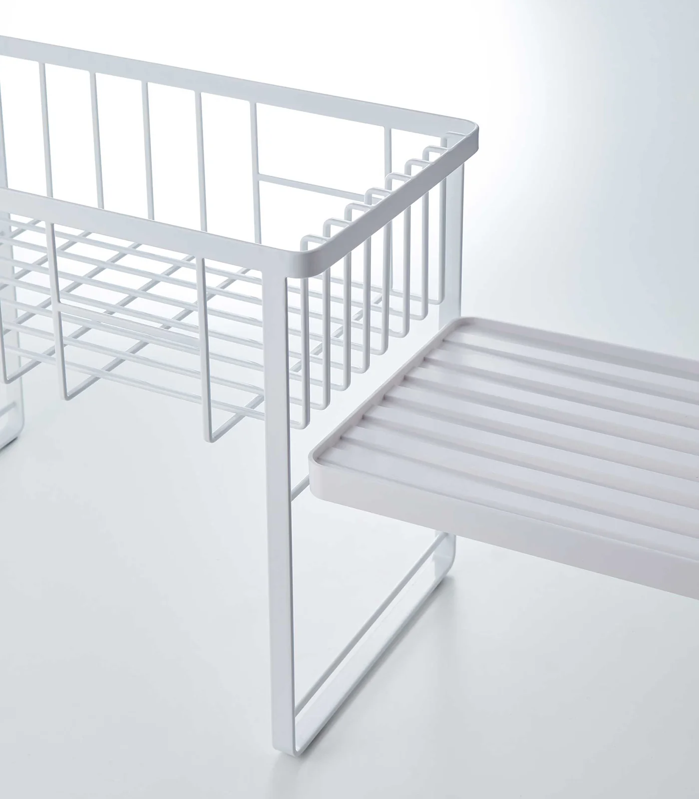 Two-Tier Wire Dish Rack - Steel - Image 7