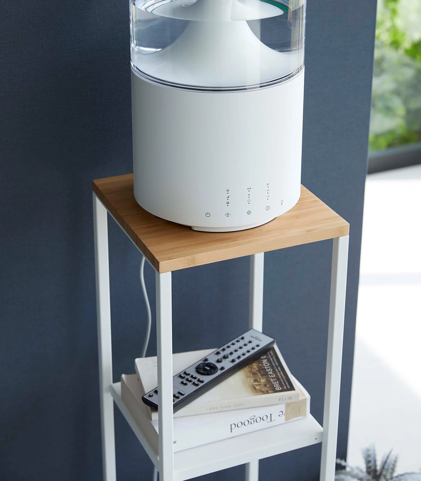 Two-Tier Display & Storage Shelf (31.5" H)  - Steel + Wood - Image 5