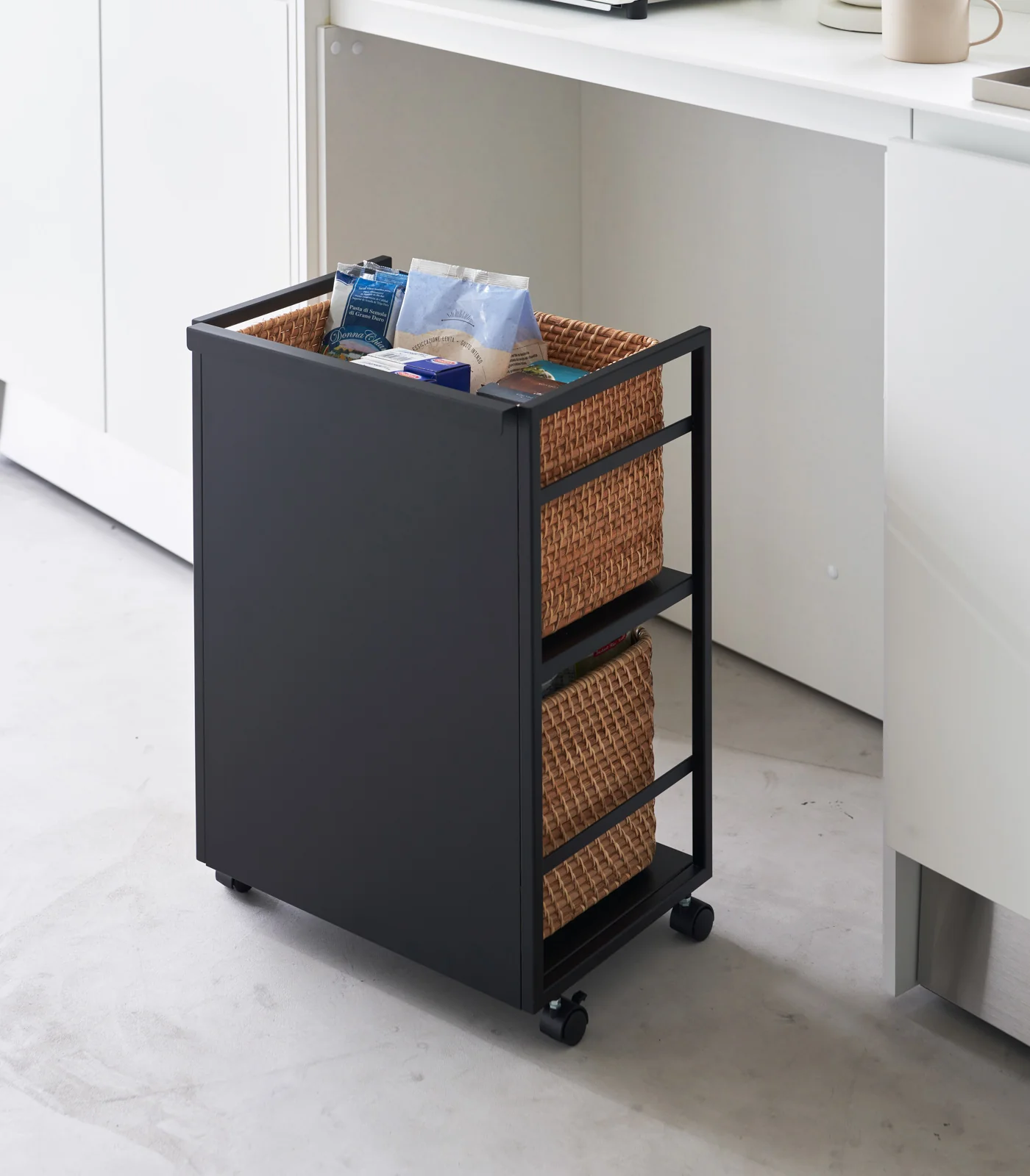 Two-Tier Hideaway Storage Cart (24" H) - Steel - Image 12