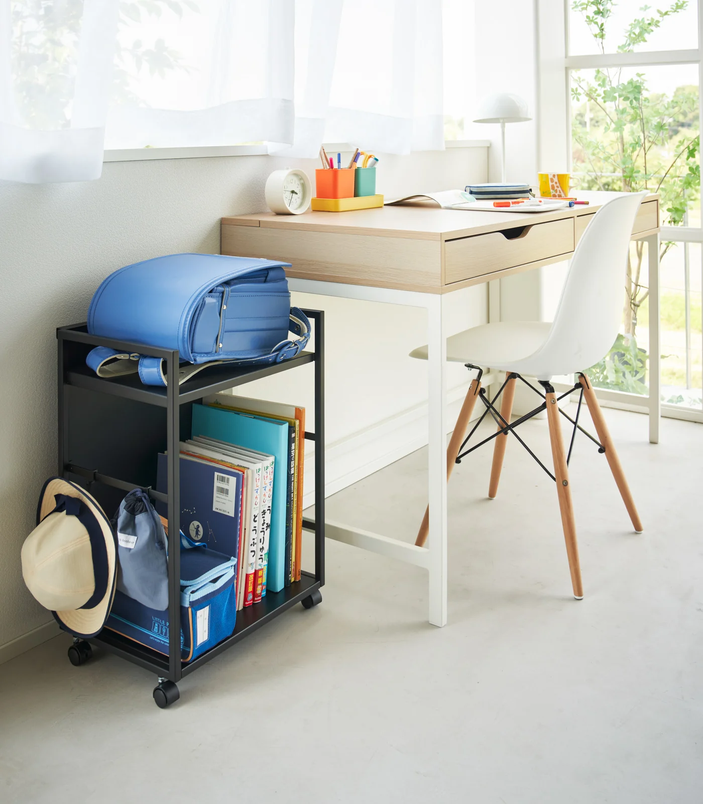 Two-Tier Hideaway Storage Cart (24" H) - Steel - Image 15