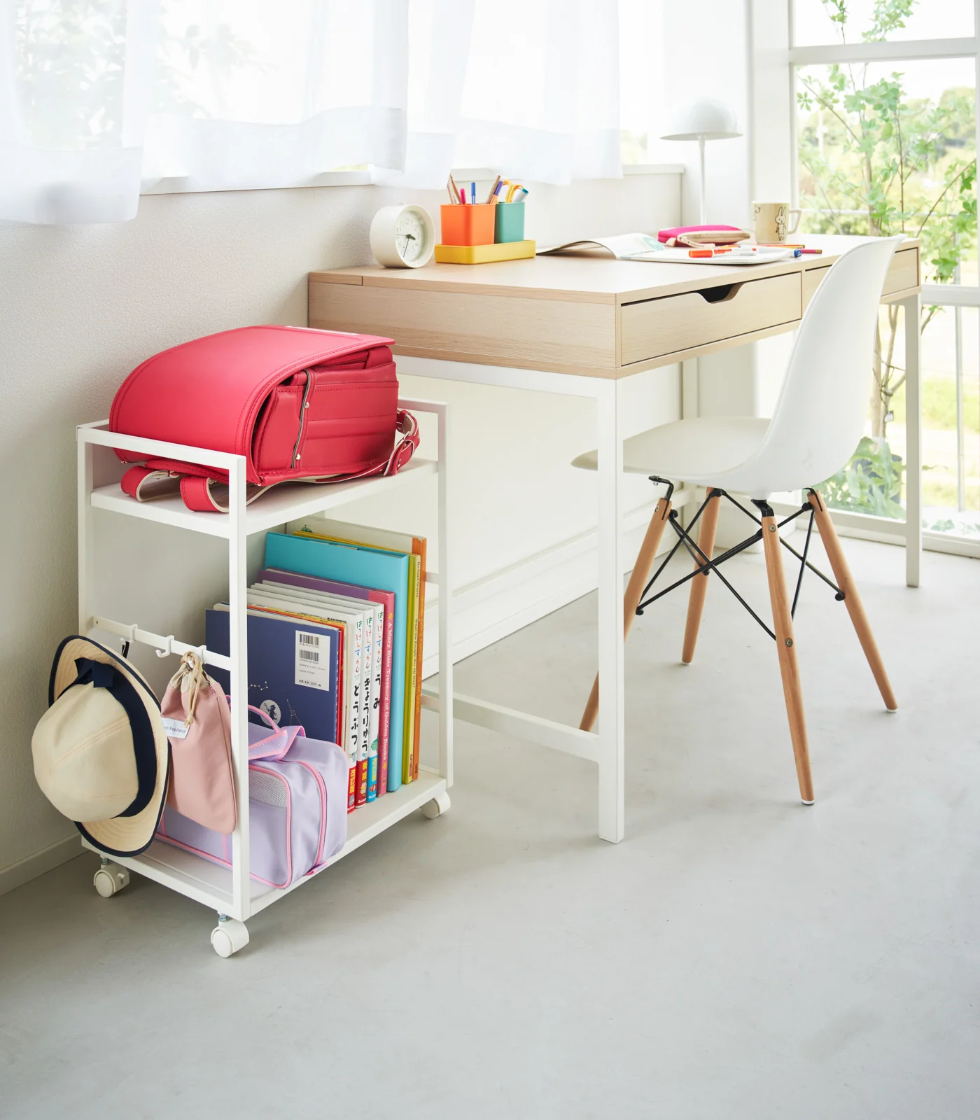 Two-Tier Hideaway Storage Cart (24" H) - Steel - Image 6