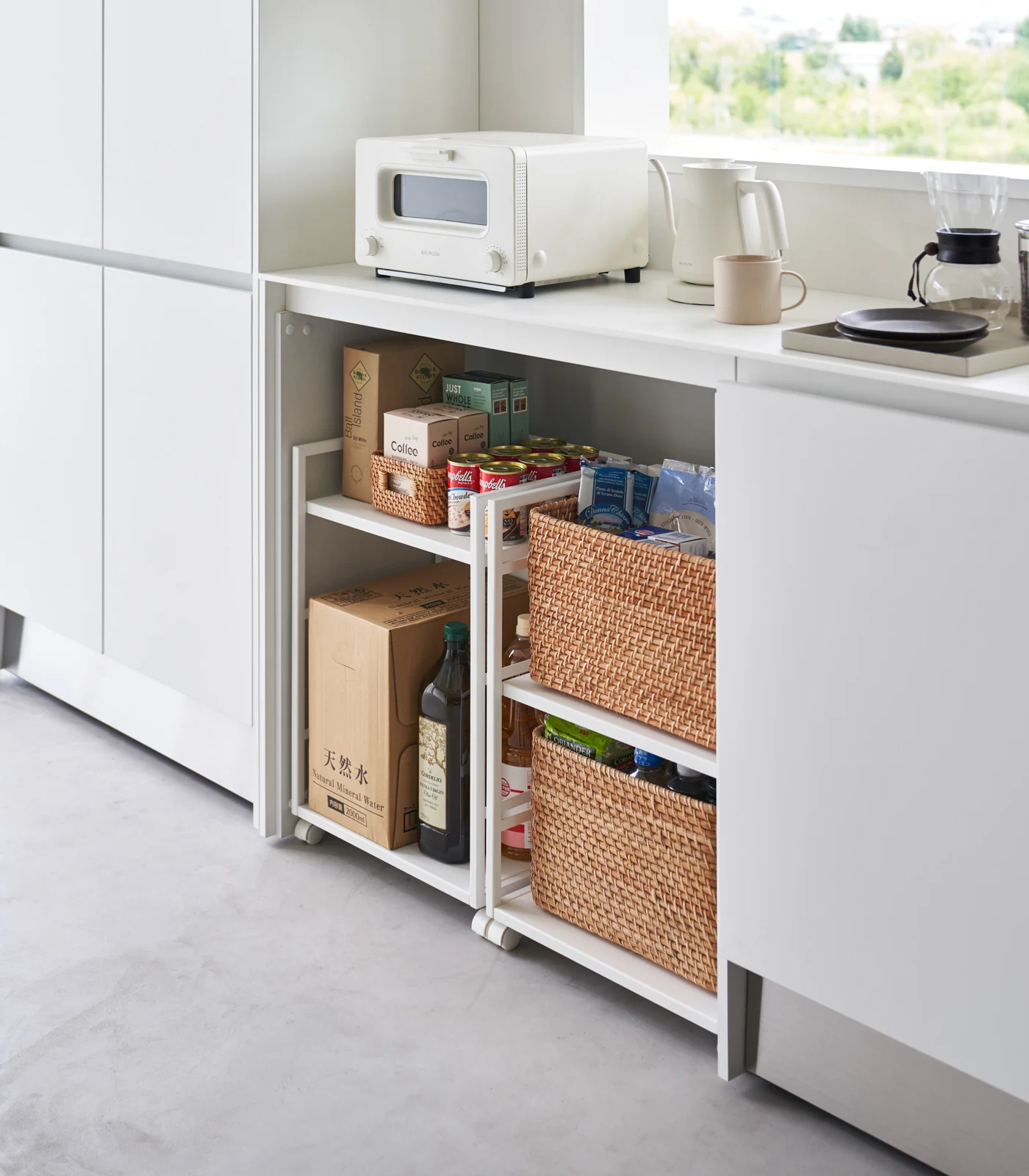 Two-Tier Hideaway Storage Cart (24" H) - Steel - Image 7