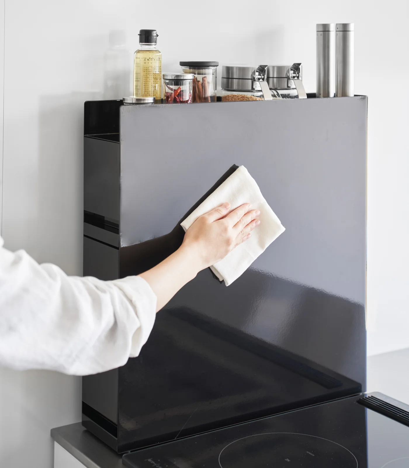 Two-Tier Sliding Drawer Seasoning Rack - Steel - Image 17