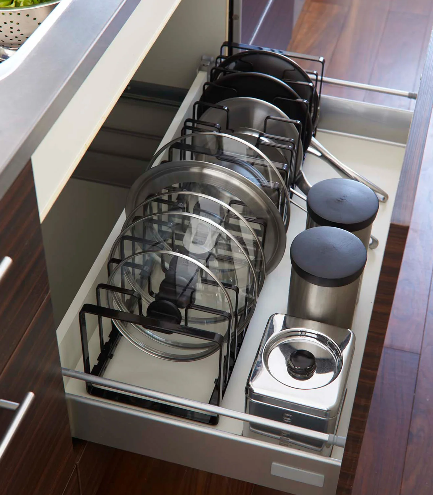 Adjustable Pot Lid and Frying Pan Organizer - Steel - Image 6