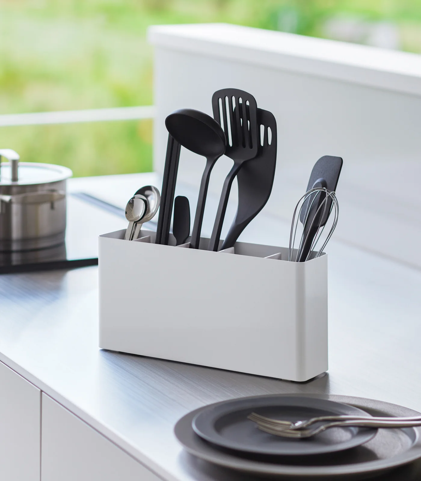 Utensil & Thin Cutting Board Holder - Steel - Image 2