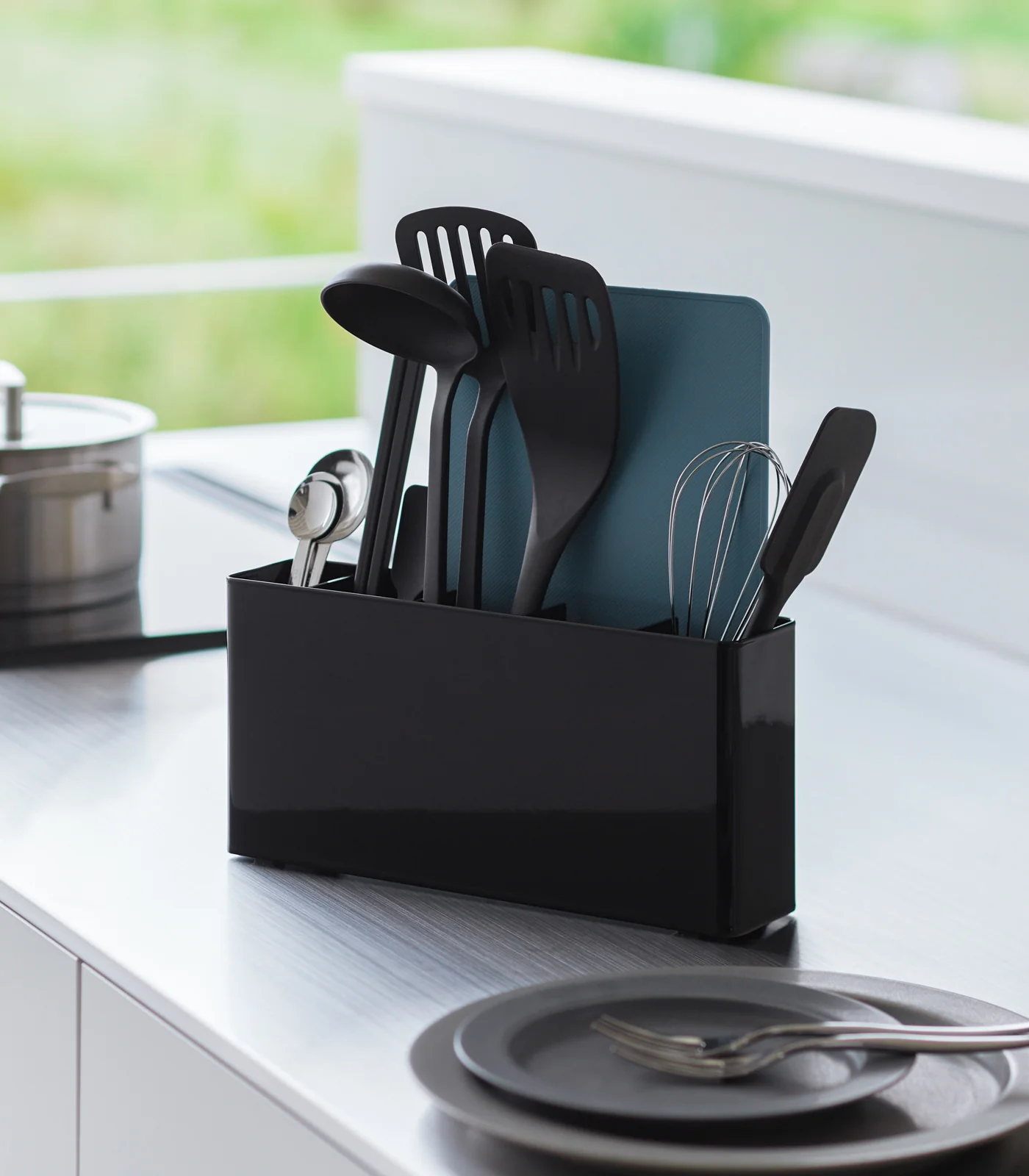 Utensil & Thin Cutting Board Holder - Steel - Image 8